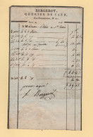 Bordereau Bergerot - Courrier De Caen - Rue Ticquetonne N°21 - 1818 - 1801-1848: Précurseurs XIX