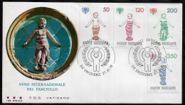 VATICAN FDC COVER - 1979 International Year Of The Child (FDC79#01) - Lettres & Documents
