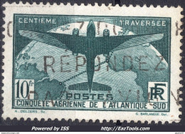 FRANCE 100EME TRAVERSÉE AÉRIENNE DE L'ATLANTIQUE SUD N° 321 AVEC OBLITERATION - Used Stamps