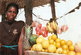 1 AK Gambia * Frucht Verkäuferin - Local Fruit Stall - Ein Lokaler Obststand * - Gambia