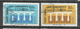 1008K-SERIE COMPLETA CHIPRE TURCO, TURQUIA EUROPA 1984 Nº 127/128 - Gebruikt