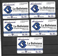 BOLIVIE:La Boliviana  Lot De 5 Cartes - Bolivië