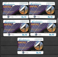 BOLIVIE: BOL-TE- 21 Earth Station Lot De 5 Cartes - Bolivien