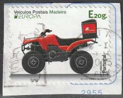 Portugal, 2014 - Veículos Postais Madeira, E20g. -|- Mundifil - 4328 // Autocollant Sur Le Fragment - Gebruikt