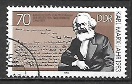 RDA   /   DDR.   -    KARL  MARX    -   Oblitéré - Karl Marx