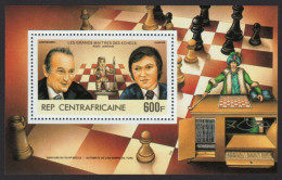 Zentralafrikanische Rep. 1983 - Mi-Nr. Block 212 ** - MNH - Schach / Chess - Centrafricaine (République)