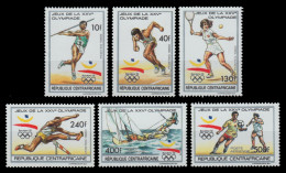 Zentralafrikanische Rep. 1990 - Mi-Nr. 1429-1434 A ** - MNH - Olympia Barcelona - Centrafricaine (République)