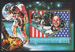 Zentralafrikanische Rep. 1980 - Mi-Nr. Block 71 A ** - MNH - Raumfahrt / Space - Centrafricaine (République)