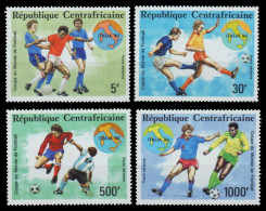 Zentralafrikanische Rep. 1990 - Mi-Nr. 1436-1439 ** - MNH - Fußball / Soccer - Centrafricaine (République)