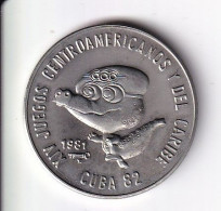 MONEDA DE CUBA DE 1 PESO DEL AÑO 1981 JUEGOS CENTROAMERICANOS - MASCOTA (COIN) (NUEVA - UNC) - Kuba