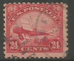 USA Curtiss Jenny 1923 C24 Carmine Airmail  Airpost # C6 Used - VFU Condition - Circular PMK!!! - 1a. 1918-1940 Used