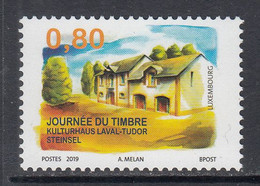 2019 Luxembourg Stamp Day Journee Timbres Buildings Complete Set Of 1 MNH @ BELOW FACE VALUE - Nuevos