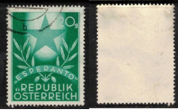 ESPERANTO AUSTRIA ÖSTERREICH AUTRICHE 1949 Sc 563 Mi 935 - Esperánto