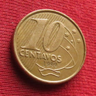 Brazil 10 Centavos 1999 KM# 649.2 *VT Brasil Bresil Brasile Brazilia Brazilie - Brésil