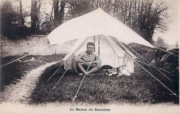 Cpa Marcel BARDIAUX La Maison Du Canoëtiste ( Clermont-Fd 1910, Redon 2000 ) Navigateur, écrivain - Roeisport