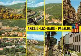 66 - SOUVENIR D AMELIE LES BAINS MULTI VUES - Amélie-les-Bains-Palalda