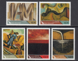 2019 New Zealand Colin McCahon Art Paintings Complete Set Of 5 MNH @ BELOW FACE VALUE - Unused Stamps