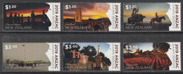 2019 New Zealand Anzac Dawn Service Horses Flags Antarctica Complete Set Of 6 MNH @ BELOW FACE VALUE - Ungebraucht