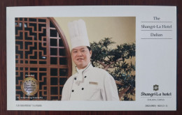 Chinese Executive Chief Pang Sui Leung,China 2002 Dalian Shangri-La Hotel Five Star Diamond Award Pre-stamped Card - Settore Alberghiero & Ristorazione