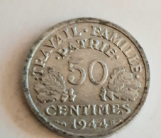 Lot De 3 Pieces De 50 Centimes 1944 B - Etat Francais - F. 196/4 - KM#914.2 - 50 Centimes