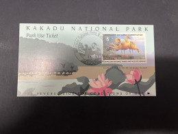 10-11-2023 - Australia - Cinderella - Wetland Conservation Duck On Park Use Ticket 1989 (scarce) Now UNESCO - Kakadu NT - Werbemarken, Vignetten