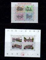 Allemagne - Berlin - (1969-87) - BF -Zoo - Architecture - Neufs** - MNH - Blokken