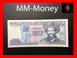CUBA  20 Pesos  2003   P. 126  **commemorative 50 Th Anniversary Of Attack On Moncada**  *rare*    XF - Cuba