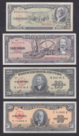 CUBA LOTE 4 BILLETES DE 5/10/20/50 PESOS 1960 SC /UNC (Firmados Por El Che) - Cuba