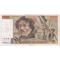 France, 100 Francs, Delacroix, 1978, Z.5, TB, Fayette:69.01d, KM:154a - 100 F 1978-1995 ''Delacroix''