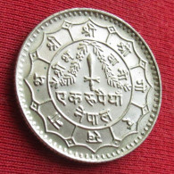 Nepal 1 Rupee 1977  #2 W ºº - Népal