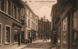 ATH  Rue Du Chaudron Et Athénée Royal Animée  Magasins Voyagé En 1907 - Ath