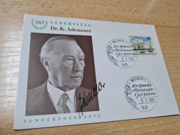 Postcard - Konrad Adenauer     (V 37660) - Hommes Politiques & Militaires