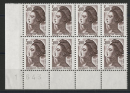 N° 2243a (x8) Cote 240 € SANS PHOSPHORE Liberté De Gandon 8 Timbres Avec La Variété Neufs ** (MNH) TB - Unused Stamps