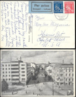 Finland Airmail Postcard Mailed To USA 1949. 21M Rate - Lettres & Documents