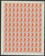 N° 2182c (x100) Sur Papier WHILEY Cote 500 € 30 Ct Orange Liberté De Gandon + Coin Daté 17/4/87 Voir Suite - Ongebruikt