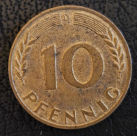 GERMANY- 10 PFENNIG 1949. D - 10 Pfennig