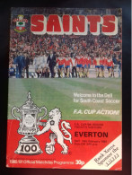 FA CUP 1981 Programa Southampton-Everton - Deportes