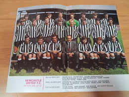 Football League Review Poster Newcastle 1971/72 - Sport