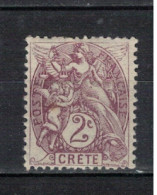 CRETE         N°  YVERT  2  NEUF AVEC CHARNIERES      ( CHARN   04/61 ) - Ungebraucht