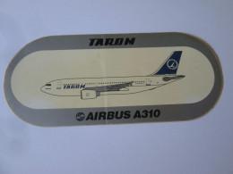 Autocollant 210x90 Mm TAROM Roumanie Avion Airbus A310 Vers 1980/Sticker 210x90 Mm TAROM Rmania Airbus A310 Plane 80s - Adesivi