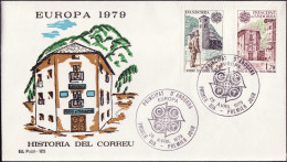 Europa CEPT 1979 Andorre Français - Andorra FDC3 Y&T N°276 à 277 - Michel N°297 à 298 - 1979