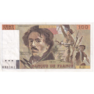 France, 100 Francs, 1978, K.21, TB, Fayette:69.3, KM:154b - 100 F 1978-1995 ''Delacroix''