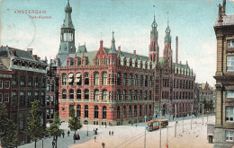PAYS BAS - Amsterdam - Vue Sur Le Bureau De Poste - Colorisé - Carte Postale Ancienne - Amsterdam