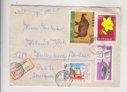 POLAND 1969  TARNOWSKIE GORY Registered Cover To Germany - Cartas & Documentos