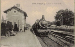 CROTH  SOREL-MOUSSEL  LA GARE SUR LES QUAIS - Sorel-Moussel