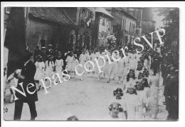 Carte Photo - ATTICHY 60 - Bouquet Provincial 17 Mai 1925 Rue Du Château RARE - Attichy