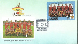 FDC YT 374 - Equipe Defootball Du Canada - Coupe Du Monde 1986 - Mexique - Tuvalu
