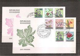 Rwanda - Fleurs ( 2 FDC De 1963  à Voir) - 1962-1969