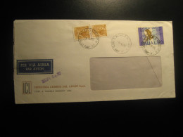 S. MICHELE MONDOVI 1975 Industria Quimica Del Legno Leather Cuir Chemical Chemistry Air Mail Cancel Cover ITALY - Química