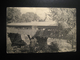 TAFTSVILLE Vermont Covered Bridge Cancel HAMPTON-NEWPORT NEWS. 1967 To Hampton Postcard USA - Altri & Non Classificati